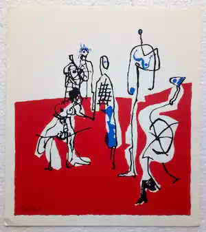 Constant - Prikkels 320 - met zeefdruk - Gelimiteerde oplage - 1970 verkocht voor € 70!