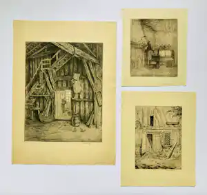 Anton Erkelens - Lot van 3 etsen kopen? Bied vanaf 55!
