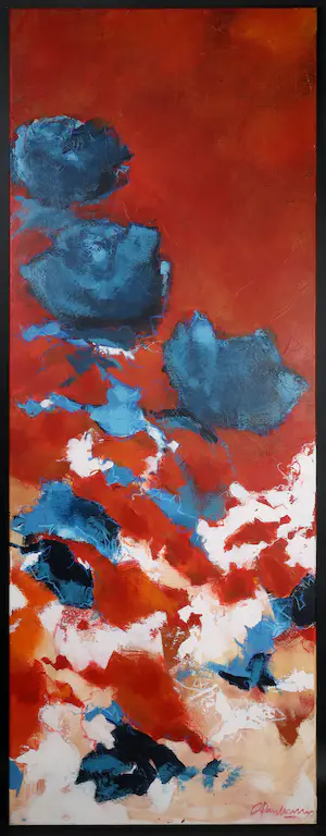 Carolina Paulussen - Acryl op doek, Rozen (Zeer groot) kopen? Bied vanaf 1!