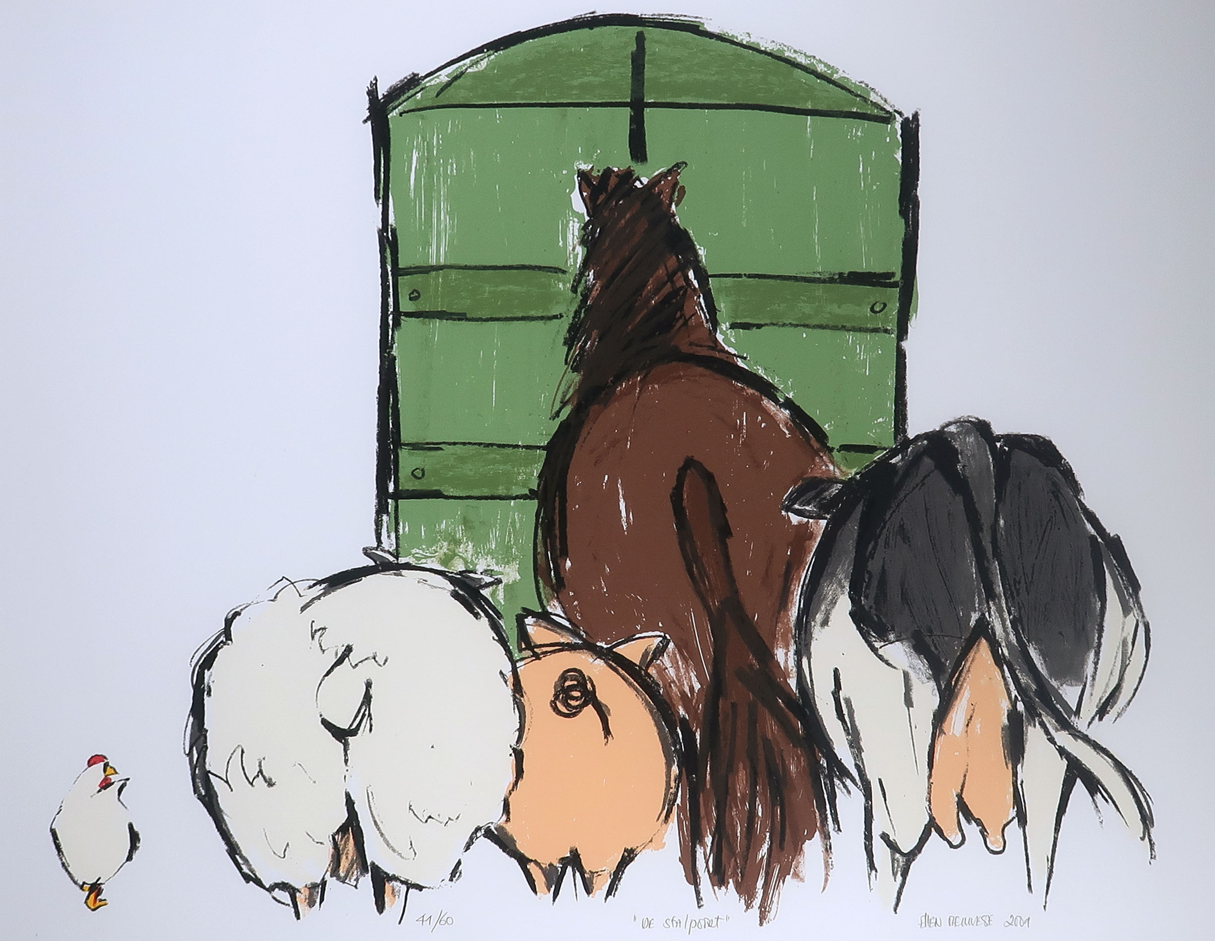 Ellen Meuwese - Giclée, De Stalpoort - Ingelijst (Groot) kopen? Bied vanaf 50!