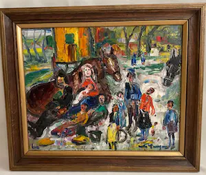 Antoon Kruysen - (1898-1977) - Zigeuner familie bij paarden kopen? Bied vanaf 650!
