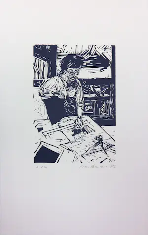 Jeroen Hermkens - Linogravures, Map met 8 linogravures Paris kopen? Bied vanaf 90!
