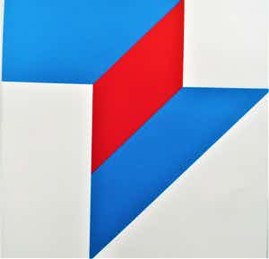 Bob Bonies - Abstract Blauw rood verkocht voor € 95!