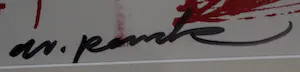 A.R. Penck - Offset litho, ingelijst: Unbekannte Gesellschaft kopen? Bied vanaf 99!
