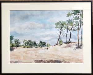 Lies Veenhoven - Drunense Duinen - Aquarel verkocht voor € 40!