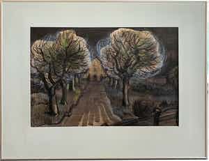 Gerrit de Moree - Unieke tekening in pastel en inkt verkocht voor € 65!