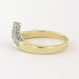 DIAMONDE 14k bicolour gouden ring met briljant geslepen diamant tot. 0.50ct kopen? Bied vanaf 660!