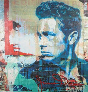 Karin Vermeer - Gemengde techniek op doek, James Dean (Groot) kopen? Bied vanaf 50!