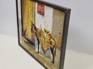 Niet of onleesbaar gesigneerd - Ezel bij bar kopen? Bied vanaf 10!
