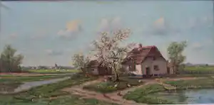 Albert Torringa - Voorjaar inde Polder. verkocht voor € 60!