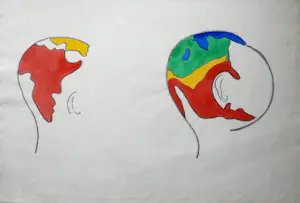 Ronnie Cutrone - Gemengde techniek op papier - 1975 kopen? Bied vanaf 199!