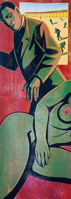 Leon Janssen - Het einde (zeer grote houtdruk) kopen? Bied vanaf 135!