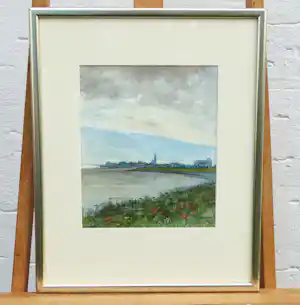 Johannes Josseaud - Ansicht von Veere (Versemeer, Kamperland, Zeeland) verkocht voor € 99!