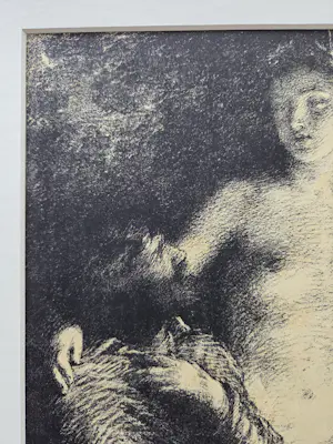 Henri Fantin-Latour - Inspiration. Uit L'Epreuve. Ingelijst. kopen? Bied vanaf 99!