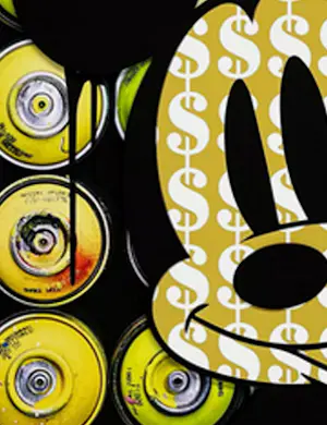 Ben Allen - "ADORE MICKEY - PAINT CANS YELLOW" kopen? Bied vanaf 250!