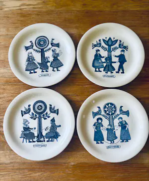 De Sphinx - Set van 4 Vintage Royal Sphinx Maastricht ontbijtborden, 1960 kopen? Bied vanaf 35!