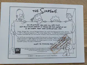 Matt Groening - originele productietekening The Simpsons, Bart, ingelijst + Certificaat kopen? Bied vanaf 95!