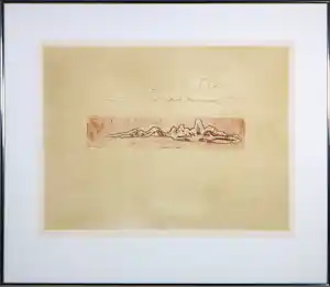Jan Montyn - Ets, Zonder titel - Ingelijst kopen? Bied vanaf 50!