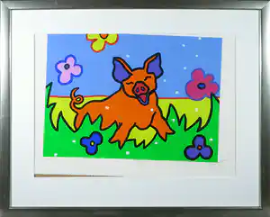 Shunyam - Zeefdruk, Arthur - Ingelijst (Groot) verkocht voor € 35!