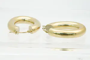 55 - Mooie paar holle 18 karaat geel gouden oorsieraden kopen? Bied vanaf 215!