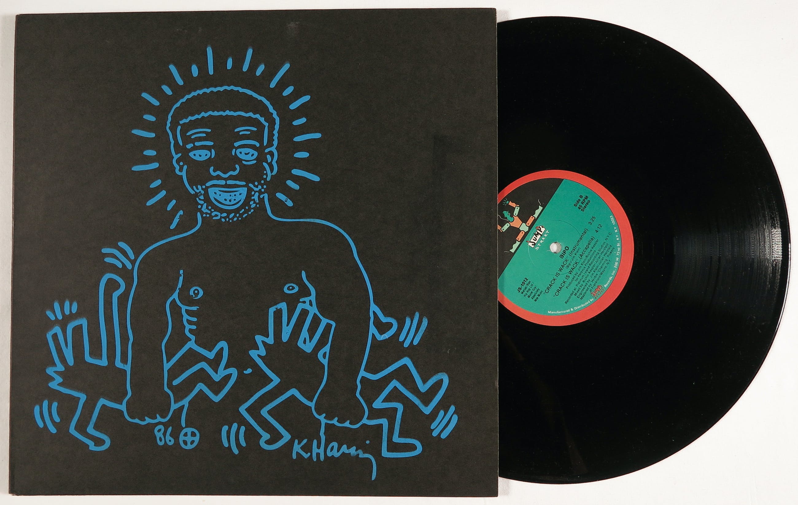 Keith Haring - & Bipo - Crack is Wack Maxi Single + Hoes Larry 