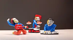 Herman Brood - Set van 3 Sculpturen van Kunsthars --THE BAND kopen? Bied vanaf 10!