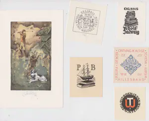 Bohumil Kratky - e.a: 6x Originele Ex Libris Hout- & Linosnedes (o.a. Kratky) | GRATIS VERZENDING kopen? Bied vanaf 29!