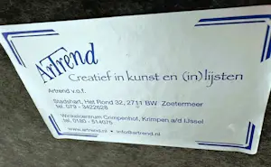 Paul Rouwette - Clowns gesigneerde zeefdruk ingelijst in bronskleurige lijst kopen? Bied vanaf 50!