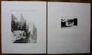 Rob Cox - 2 etsen - grafiek erotiek - 1978/1979 verkocht voor € 70!