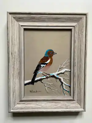 Henk Poeder - Vink op tak verkocht voor € 100!