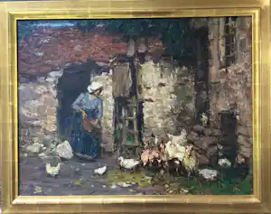 Anna Kerling - “Boerderij tafereel “ verkocht voor € 500!