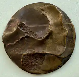 Ger Zijlstra - bronzen penning | 'Zonder titel' | 1977 (PENNINGKUNST) kopen? Bied vanaf 50!