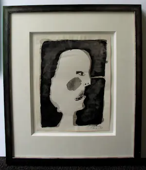 Lucebert - Ingelijste inkttekening - 1964 (nieuwe lijst!) kopen? Bied vanaf 895!