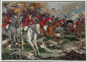 Rob Scholte - "Slipjacht" - Embroidery - 79 x 109 x 4 cm - Achterzijde gesigneerd - 2005 kopen? Bied vanaf 650!
