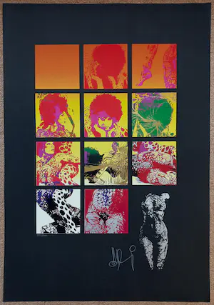Horst Mundschitz - Flower Power, zeefdruk kopen? Bied vanaf 55!