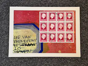 Har Sanders - Grote kleuren zeefdruk "een vreemde postzegel" – 1979 – gelimit. oplage (250) kopen? Bied vanaf 40!