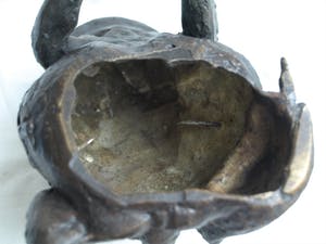 Niet of onleesbaar gesigneerd - Bronzen beeld , Kikker / Pad kopen? Bied vanaf 10!