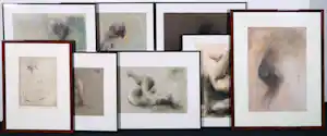 Clemens Pasch - Grafiek / ets en unieke werken op papier, Lot van 8 ingelijste werken! kopen? Bied vanaf 200!