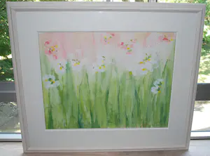 Shunyam - Bloemen in een zomers weiland - groot schilderij, fraai ingelijst kopen? Bied vanaf 100!