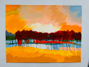 Gerda Elfring - zonder titel ( landschap) kopen? Bied vanaf 95!