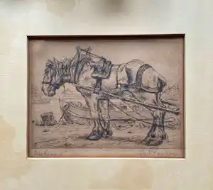 Johan Ponsioen - Werkpaard - Ets verkocht voor € 50!