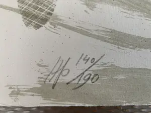 Hannes Postma - Gesigneerde zeefdruk - Dame met hoed kopen? Bied vanaf 40!