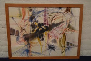 Joan Bakker - Kompositie, 1971 - aquarel op papier - BKR Rotterdam kopen? Bied vanaf 20!