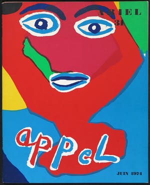 Karel Appel - Gesigneerde litho uit de uitgave Ariel 31 - Ingelijst kopen? Bied vanaf 1!