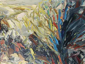 Berry Brugman - Z.T. Waterlandschap, pasteus en abstract kopen? Bied vanaf 125!
