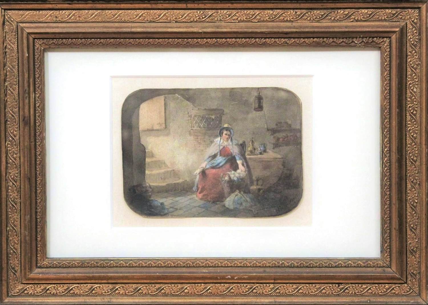 Buy Hendricus Johannes Scheeres - "genre" - aquarel op papier? Bid from 175!