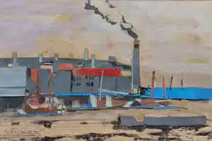 Georges Roland - Industriële Compositie verkocht voor € 68!