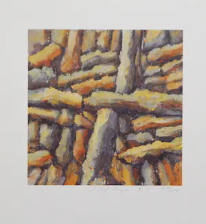 Rolf Meyn - Drie handgesigneerde zeefdrukken: Landschappen I, II, III | GRATIS VERZENDING kopen? Bied vanaf 35!