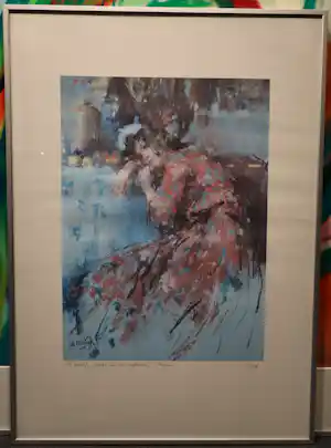 Rob Houdijk - Litho genaamd: Nienke aan het wegdromen - Oplage 56/150 kopen? Bied vanaf 40!