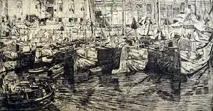 Pieter Dupont - Damrak, zinkets verkocht voor € 35!